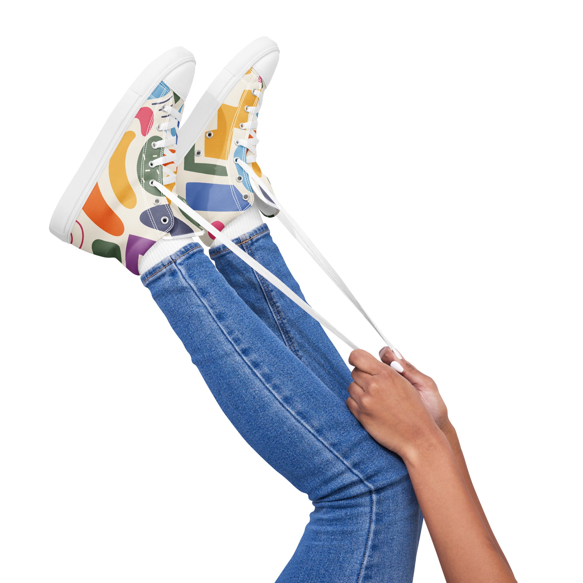 Prisimia Canvas Sneakers: Timeless Scroll Elegance