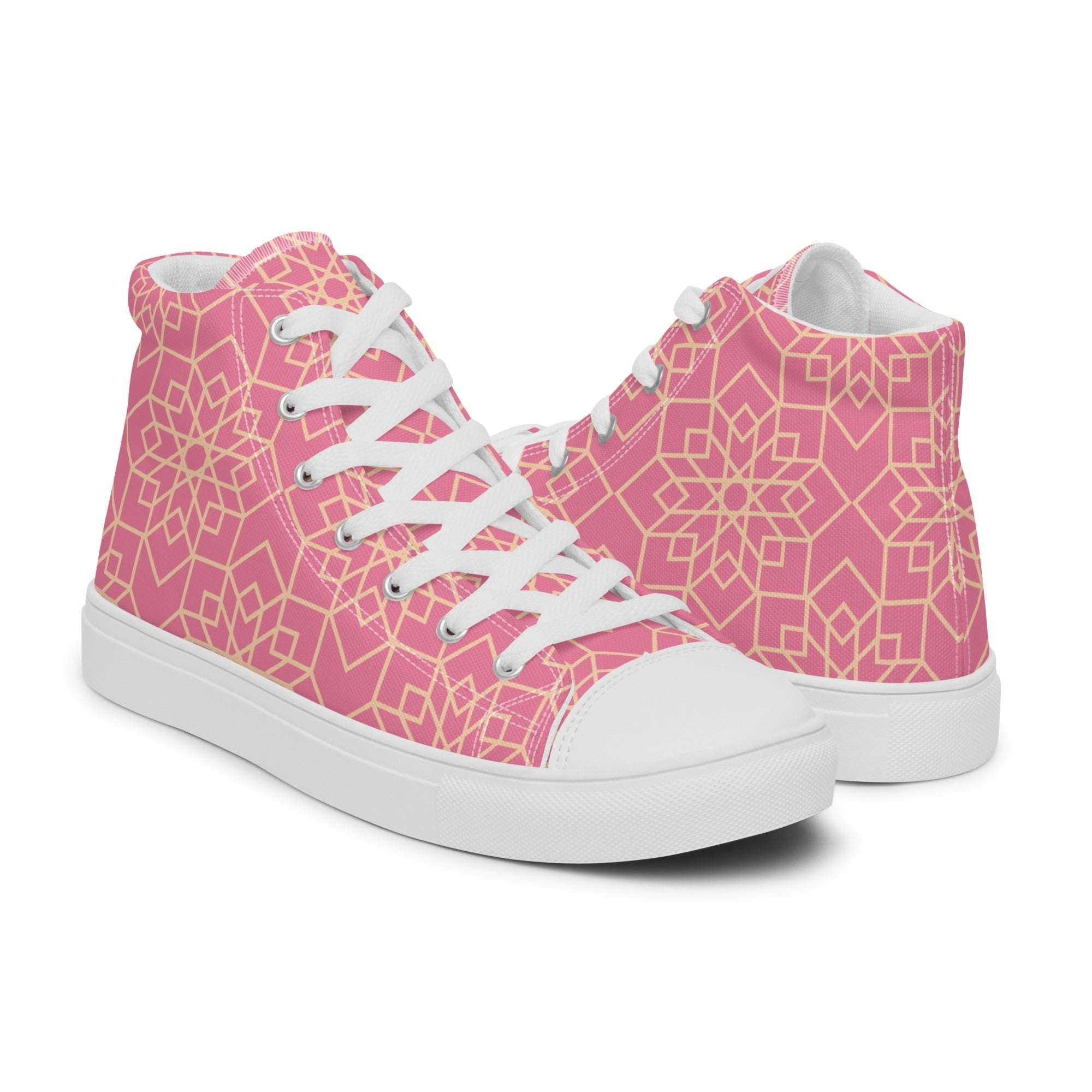 Prisimia Canvas Sneakers : Feminine Architectural Flair