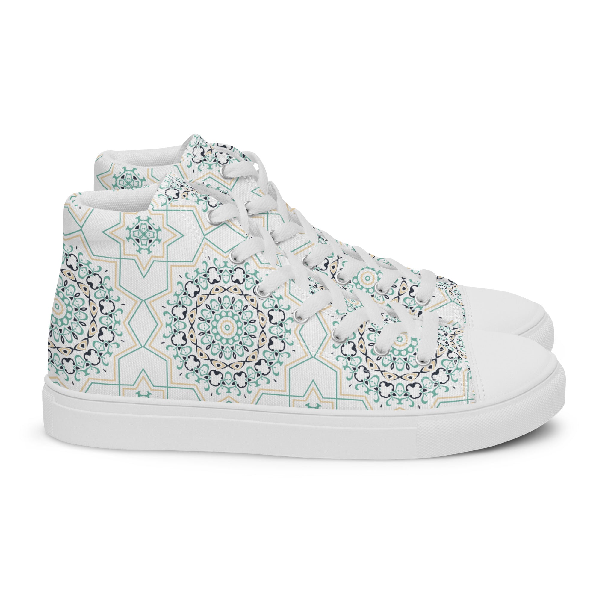 Prisimia Canvas Sneakers : Vibrant Moroccan Mosaic