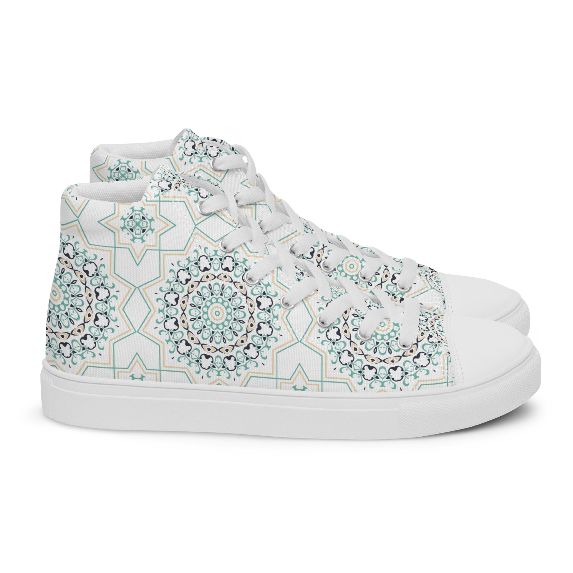 Prisimia Canvas Sneakers : Intricate Earthy Charm