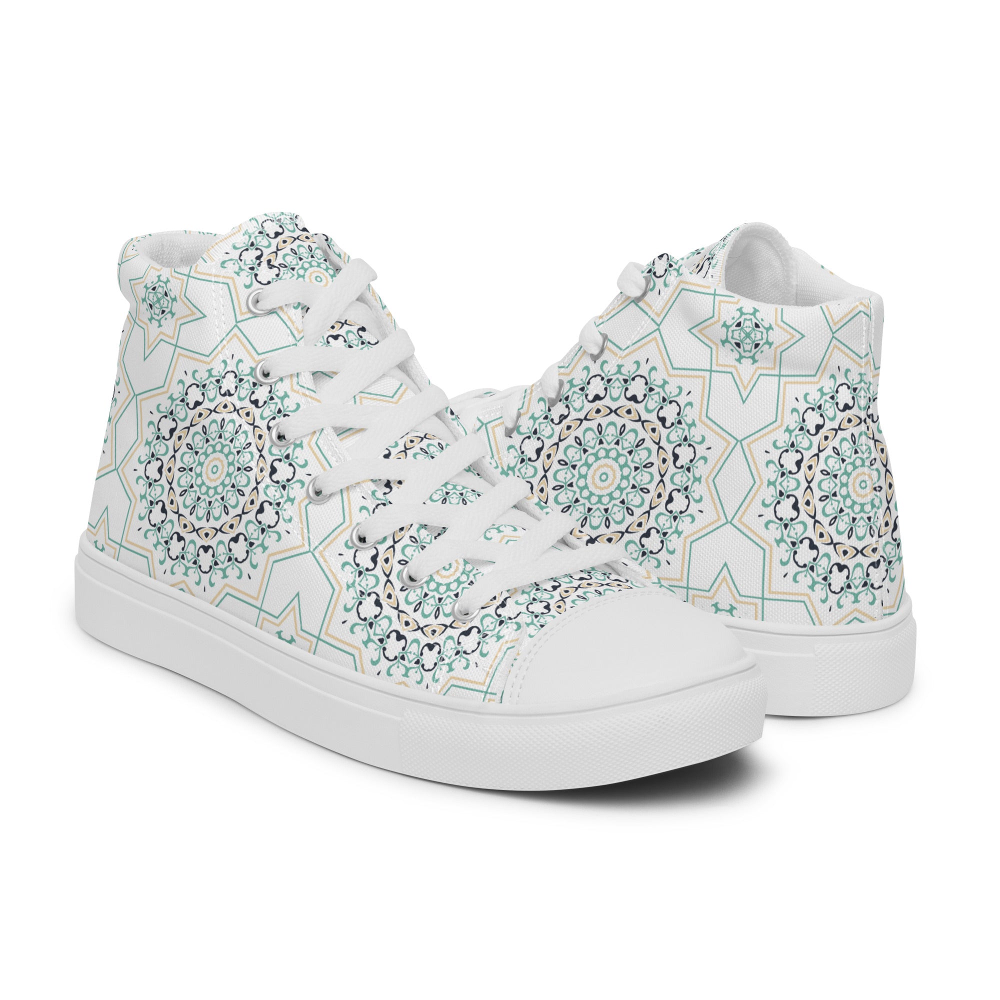 Prisimia Canvas Sneakers : Intricate Earthy Charm