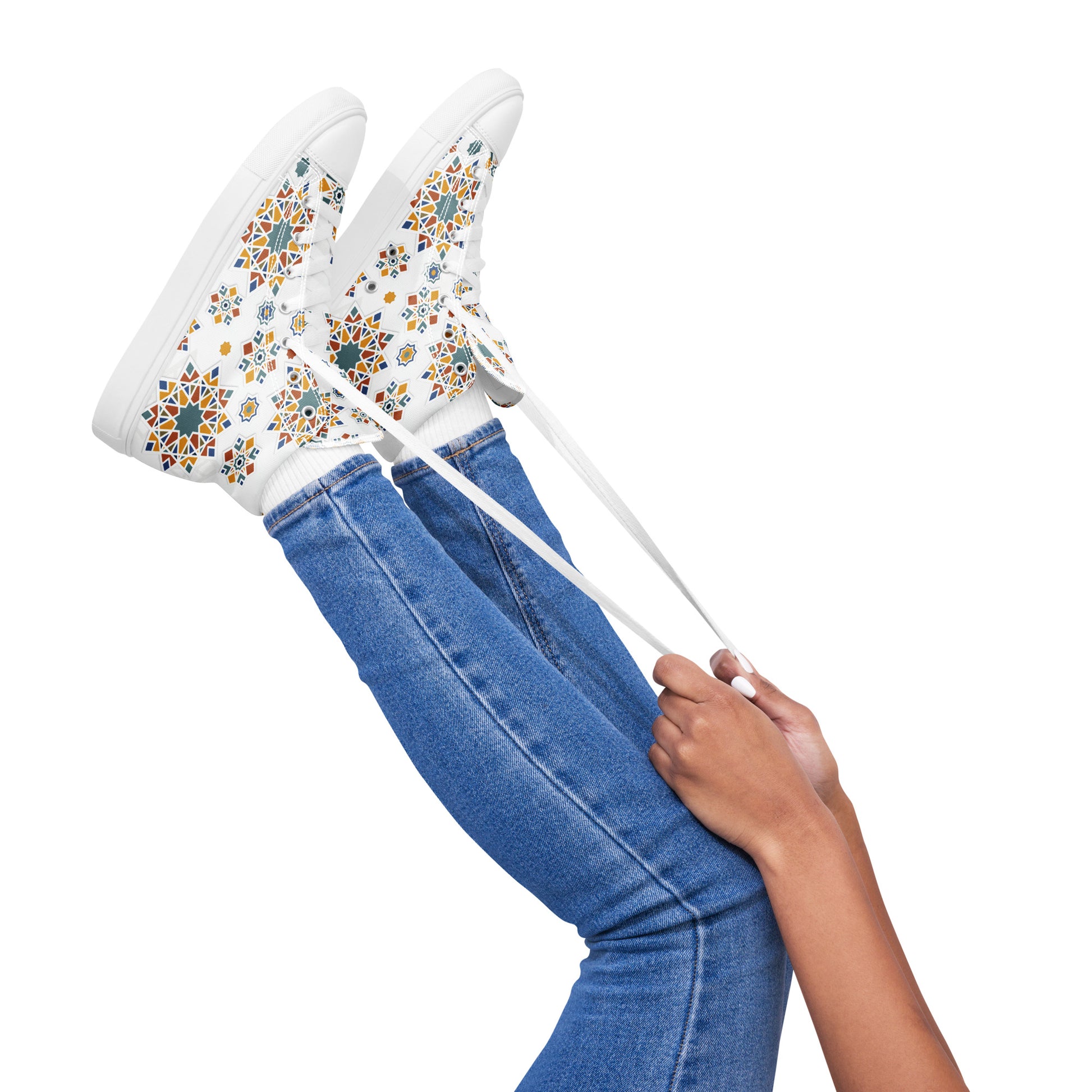 Prisimia Canvas Sneakers : Dynamic Mosaic of Colors