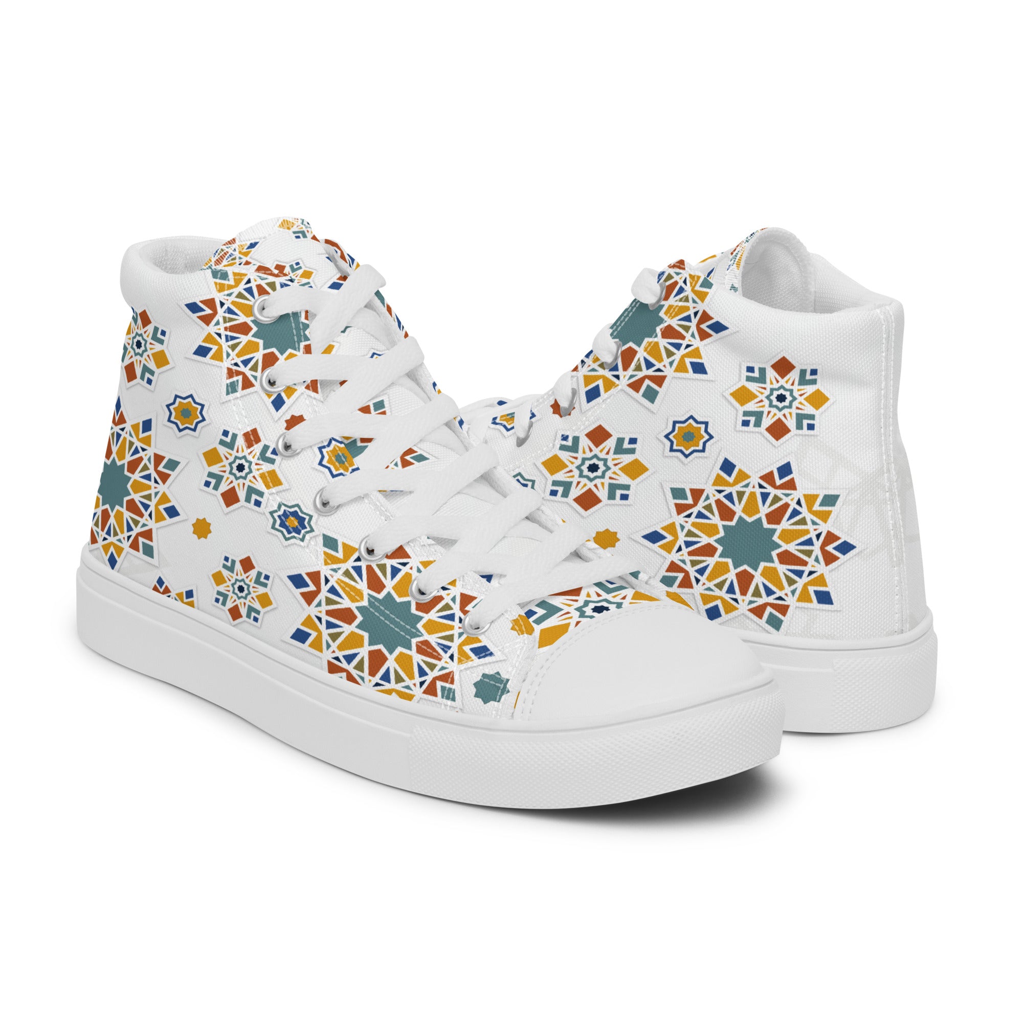 Prisimia Canvas Sneakers : Dynamic Mosaic of Colors