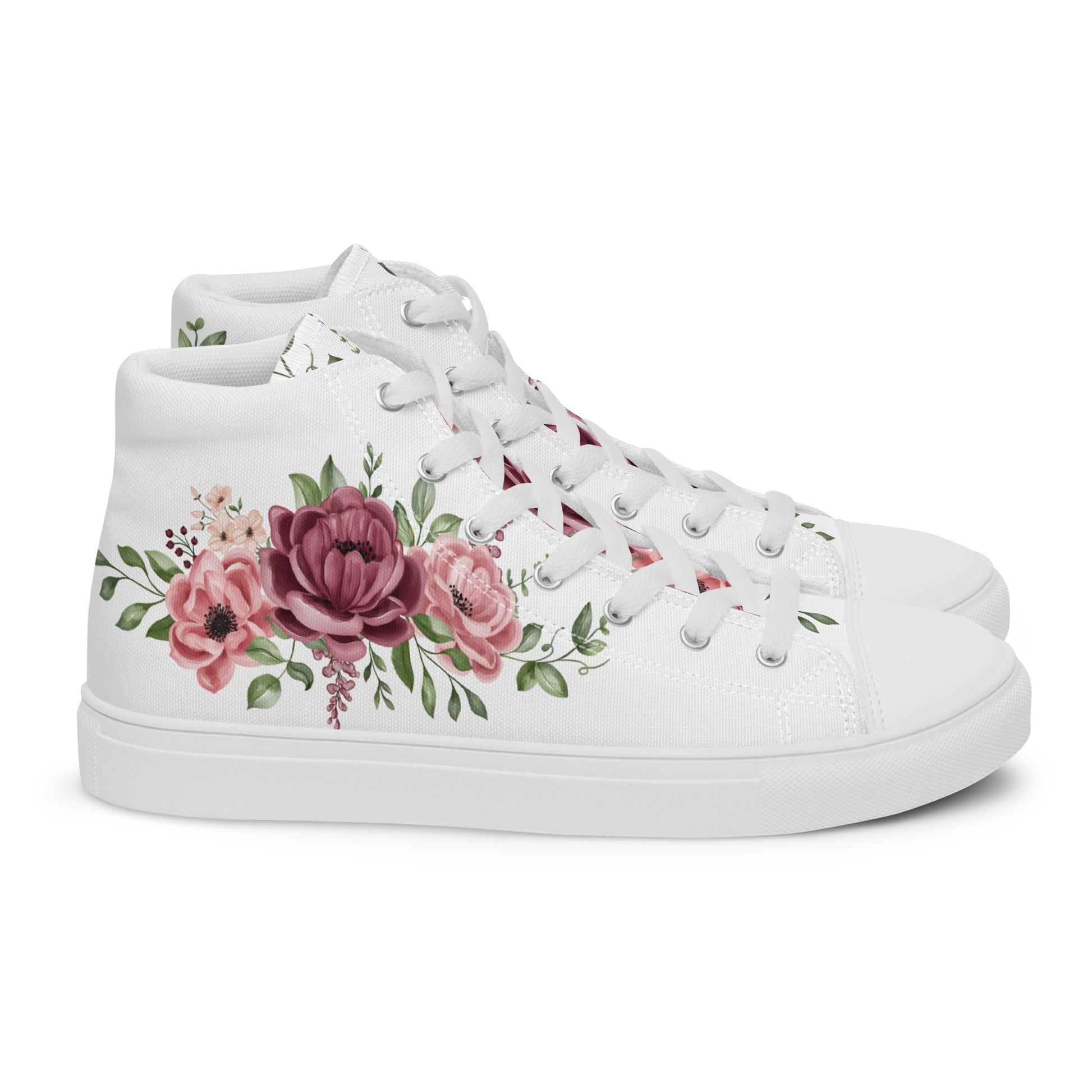 Prisimia Canvas Sneakers : Romantic Floral Masterpiece
