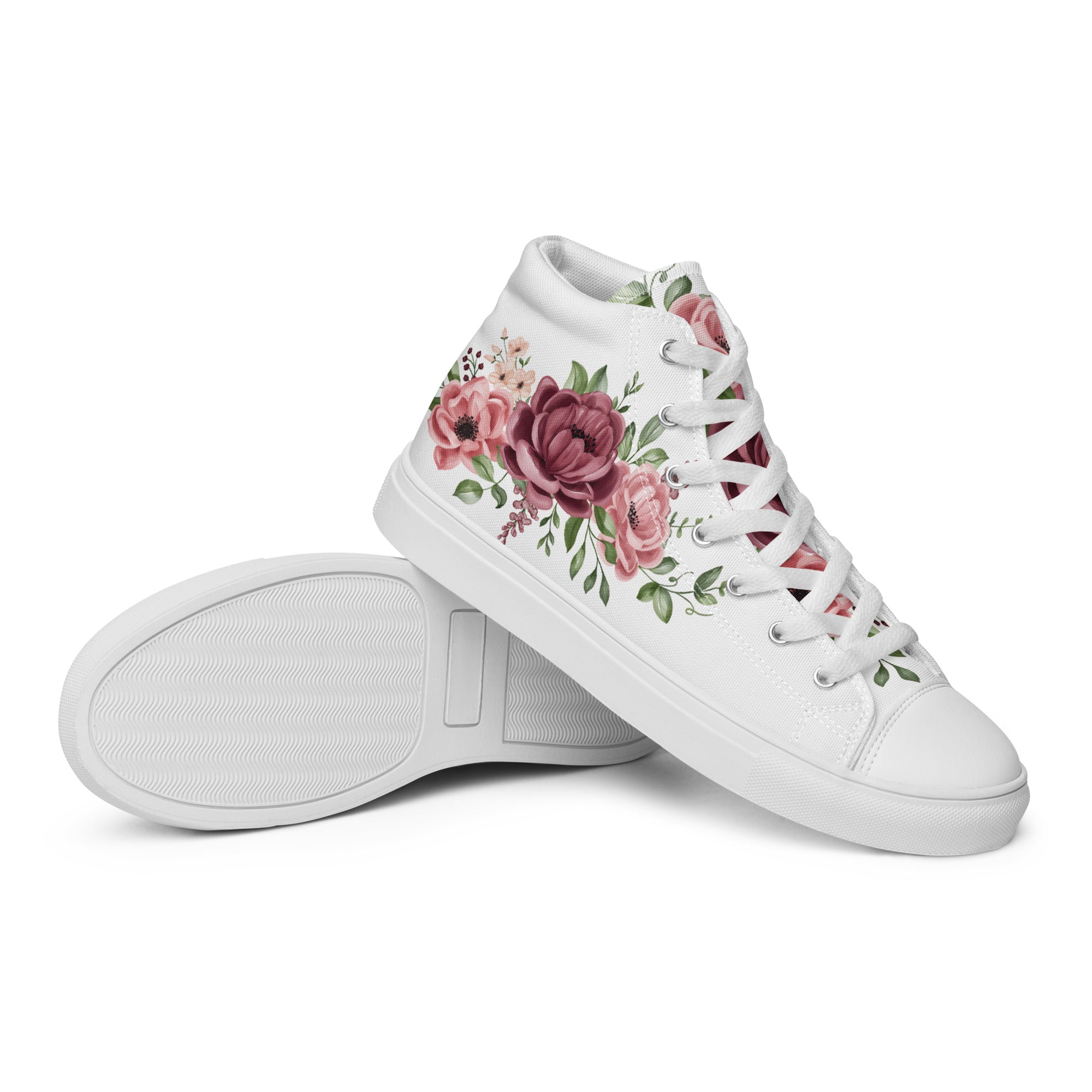 Prisimia Canvas Sneakers : Romantic Floral Masterpiece
