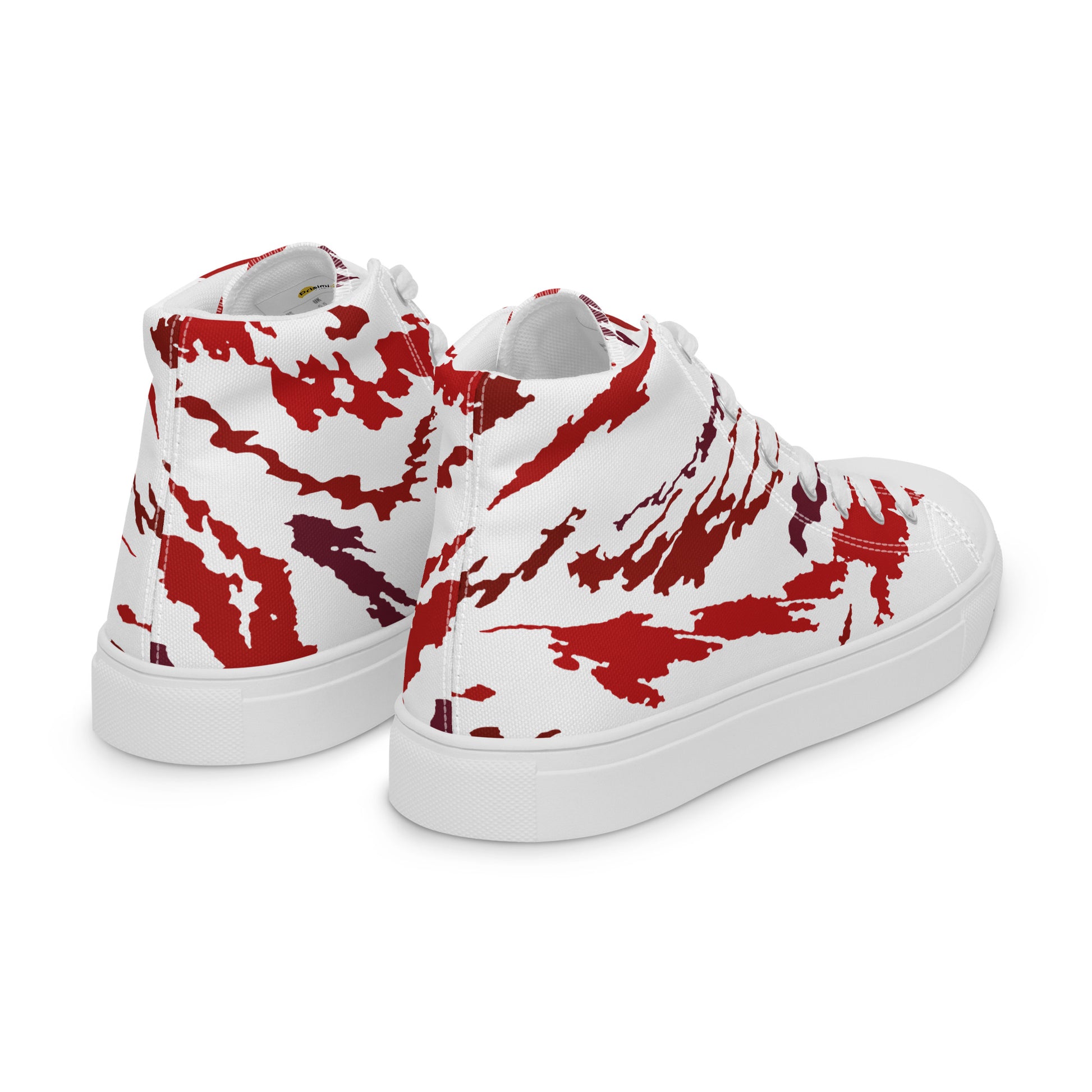 Prisimia Canvas Sneakers : Dynamic Crimson Artistry