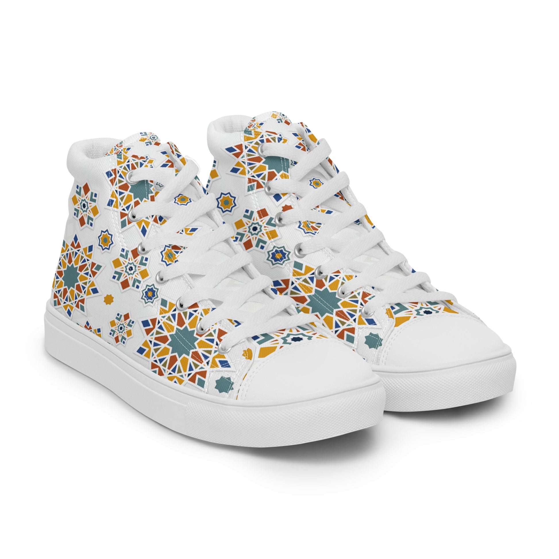 Prisimia Canvas Sneakers : Dynamic Mosaic of Colors