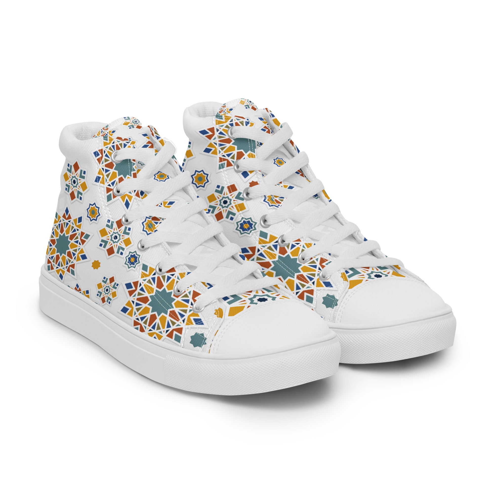 Prisimia Canvas Sneakers : Dynamic Mosaic of Colors