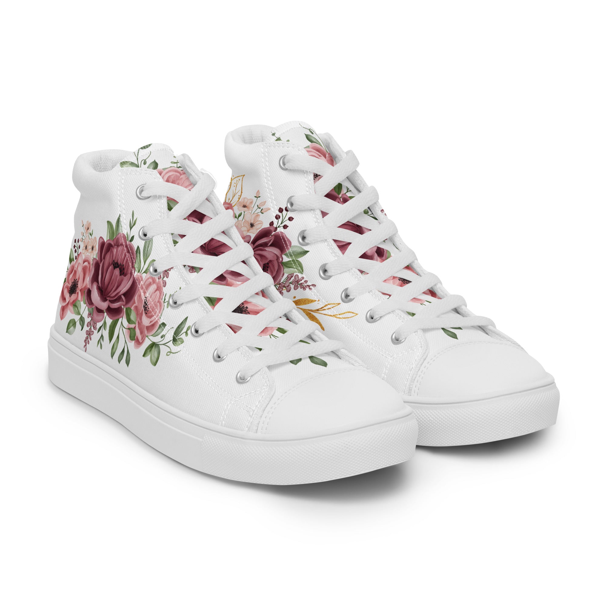 Prisimia Canvas Sneakers : Romantic Floral Masterpiece