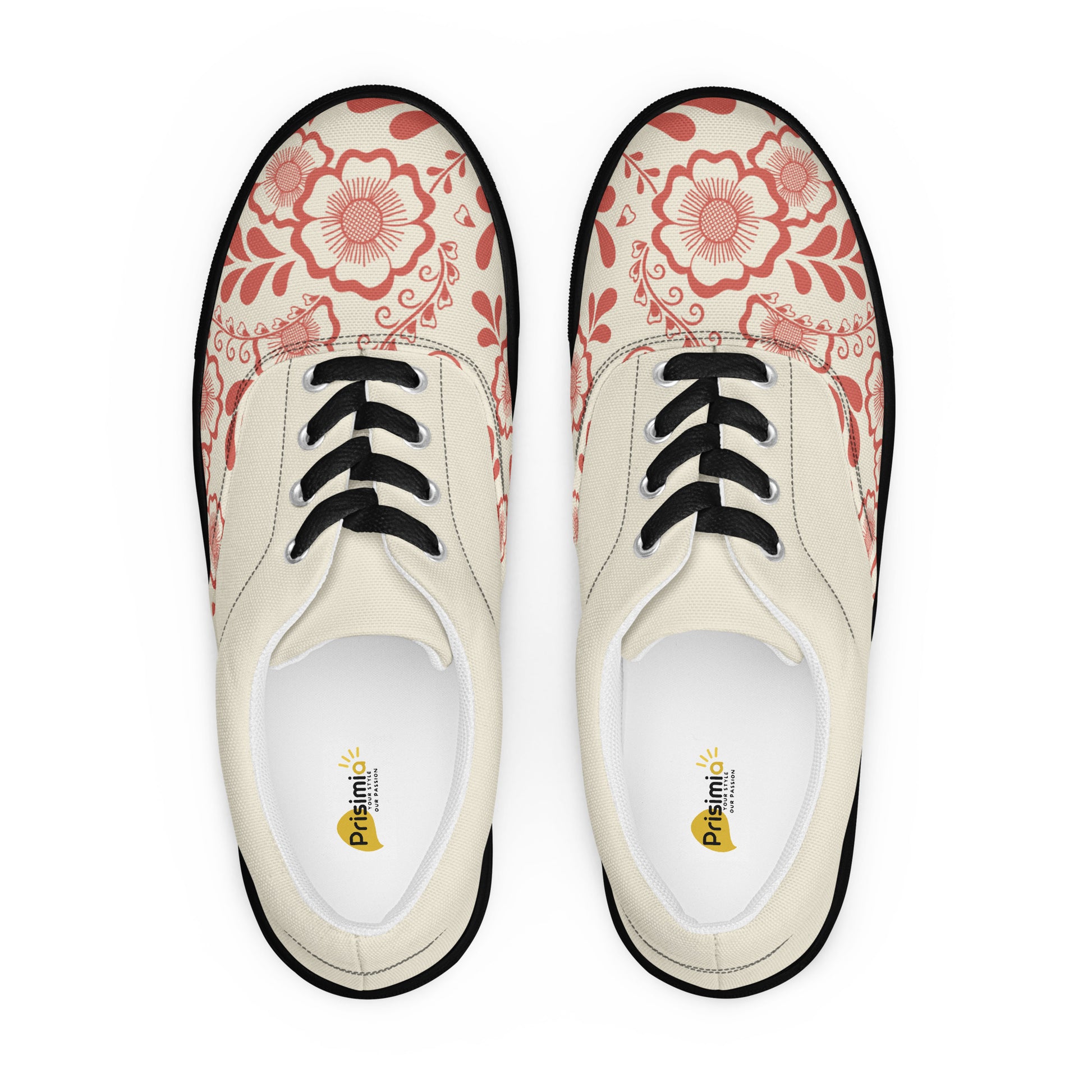 Prisimia Lace-up Canvas Shoes : Henna Bloom
