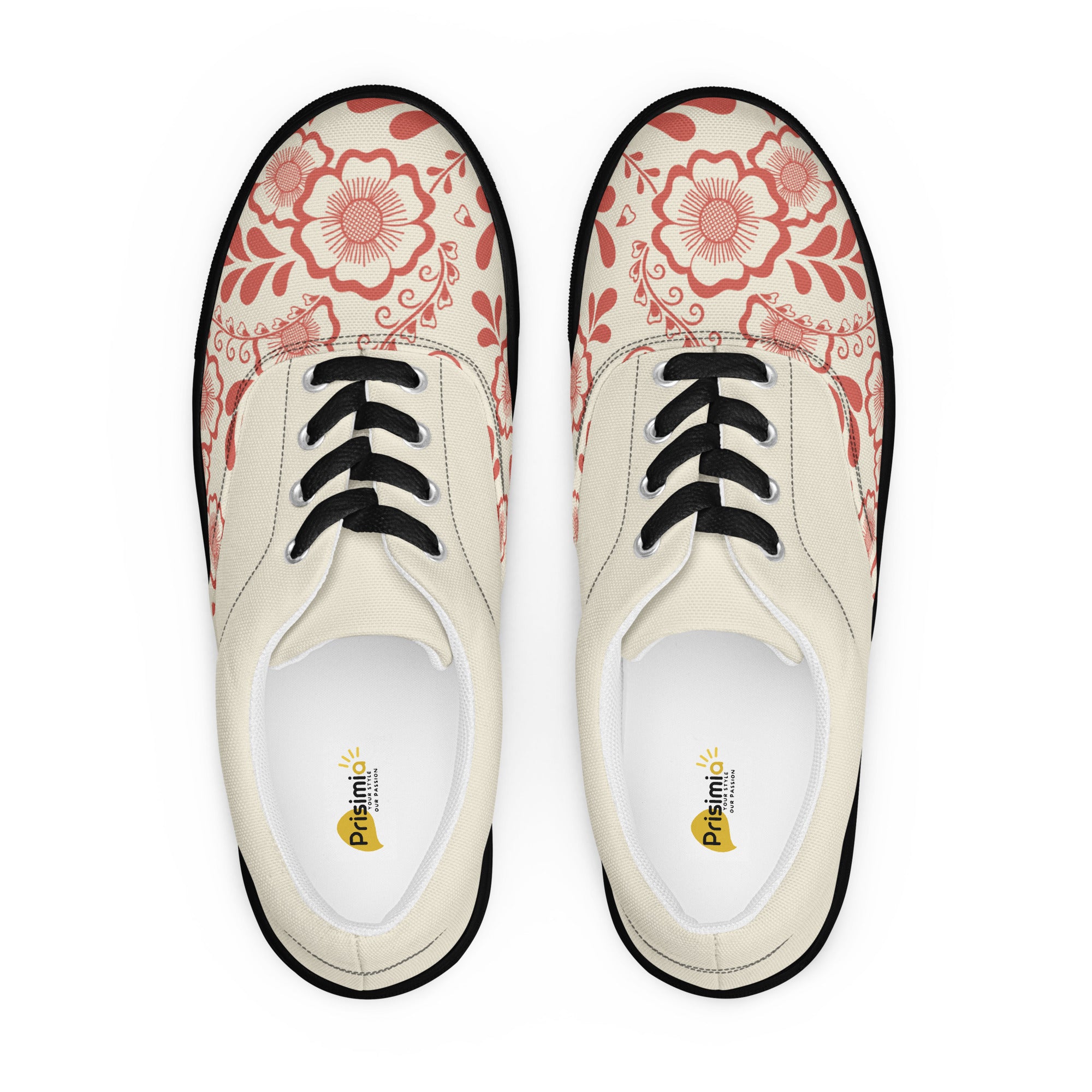 Prisimia Lace-up Canvas Shoes : Henna Bloom