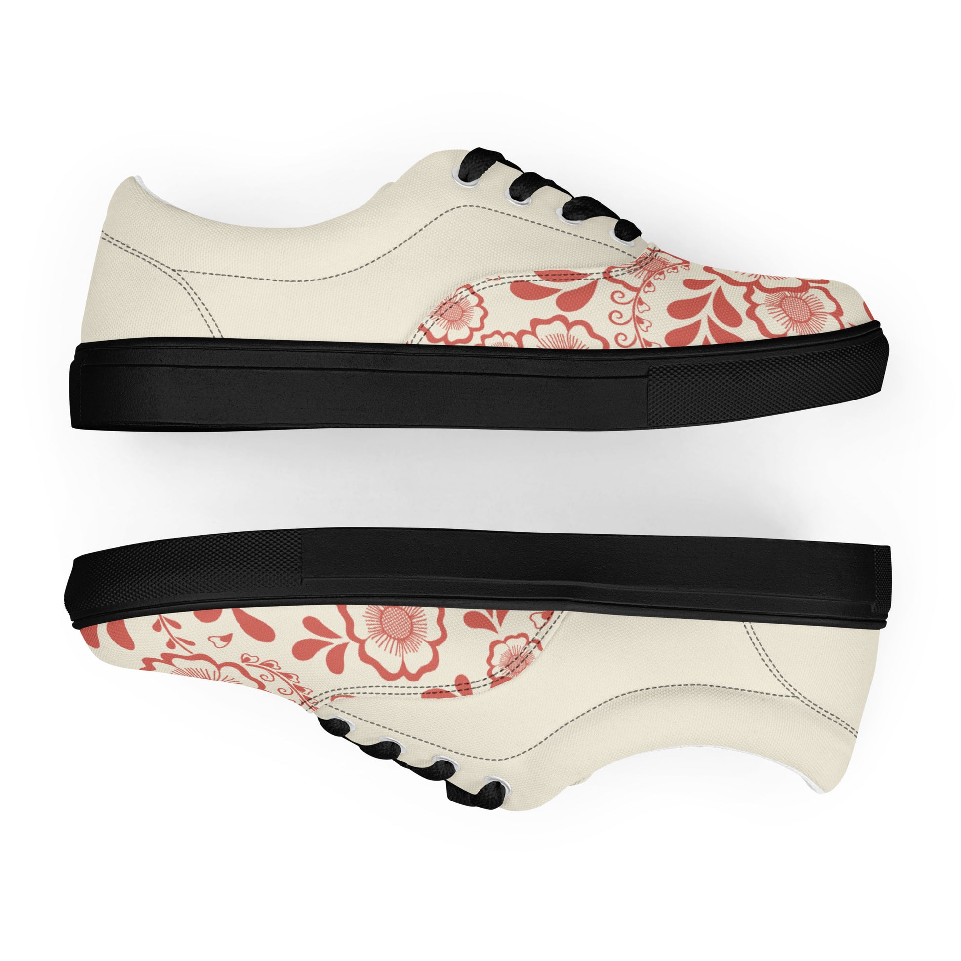 Prisimia Lace-up Canvas Shoes : Henna Bloom