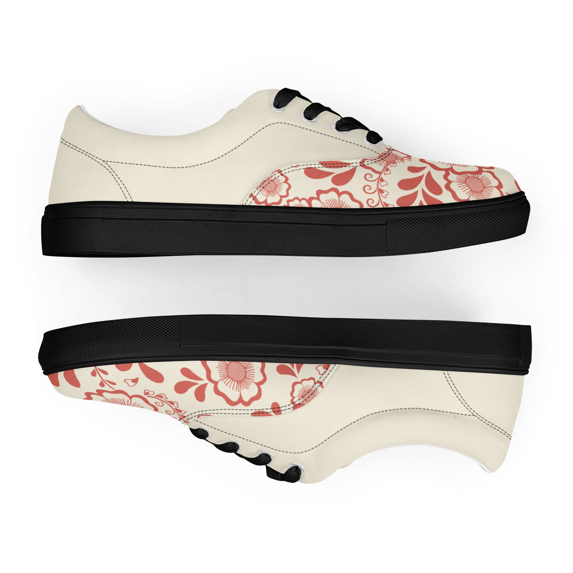 Prisimia Lace-up Canvas Shoes : Henna Bloom