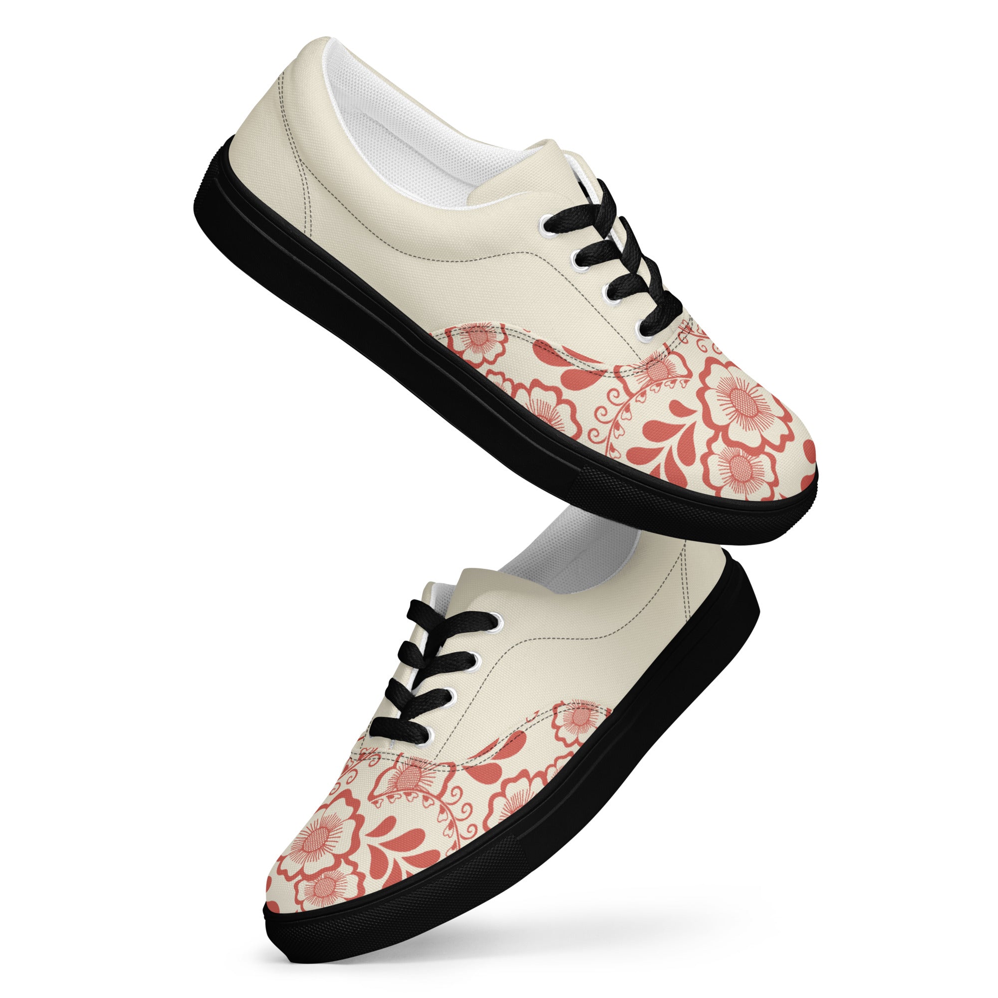 Prisimia Lace-up Canvas Shoes : Henna Bloom