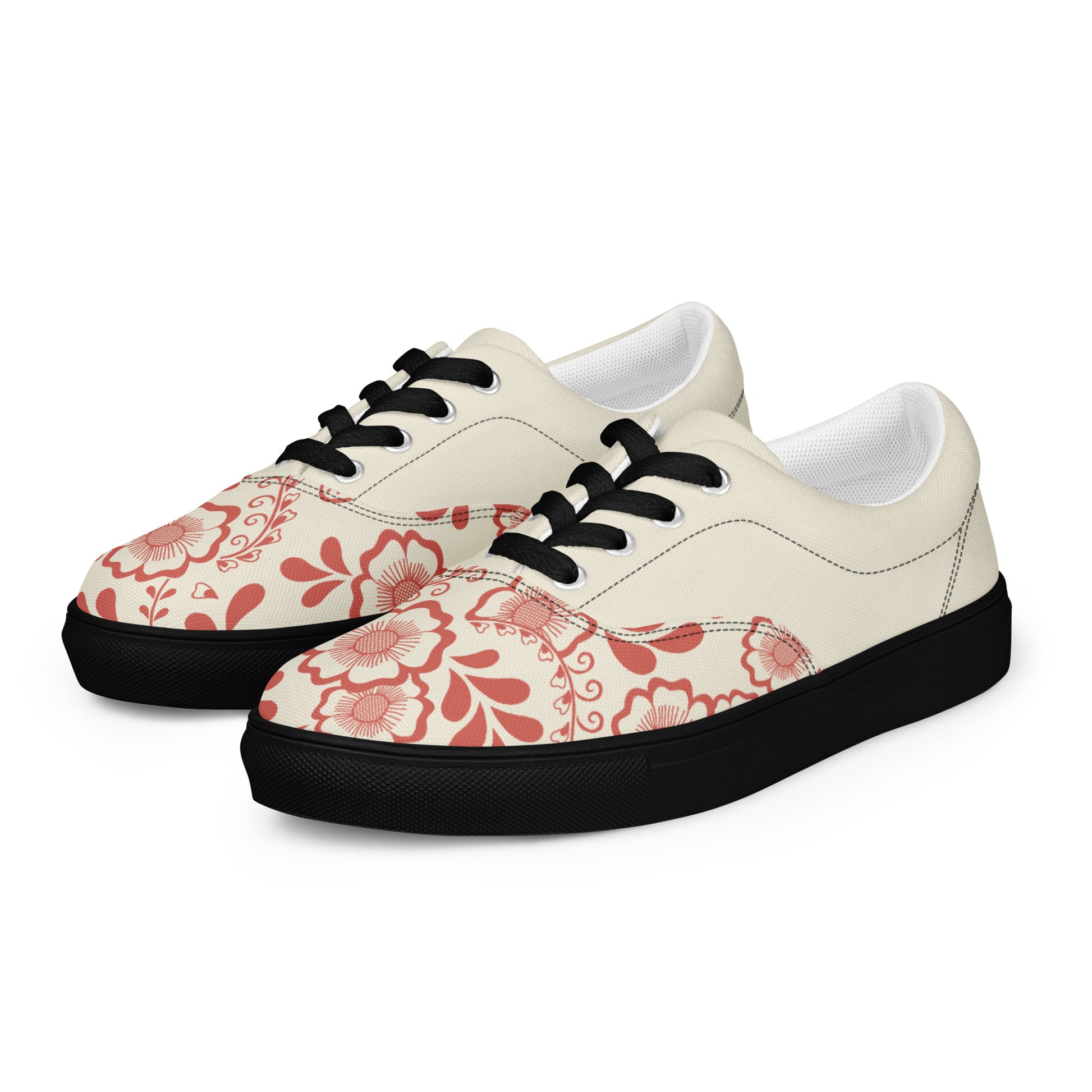 Prisimia Lace-up Canvas Shoes : Henna Bloom