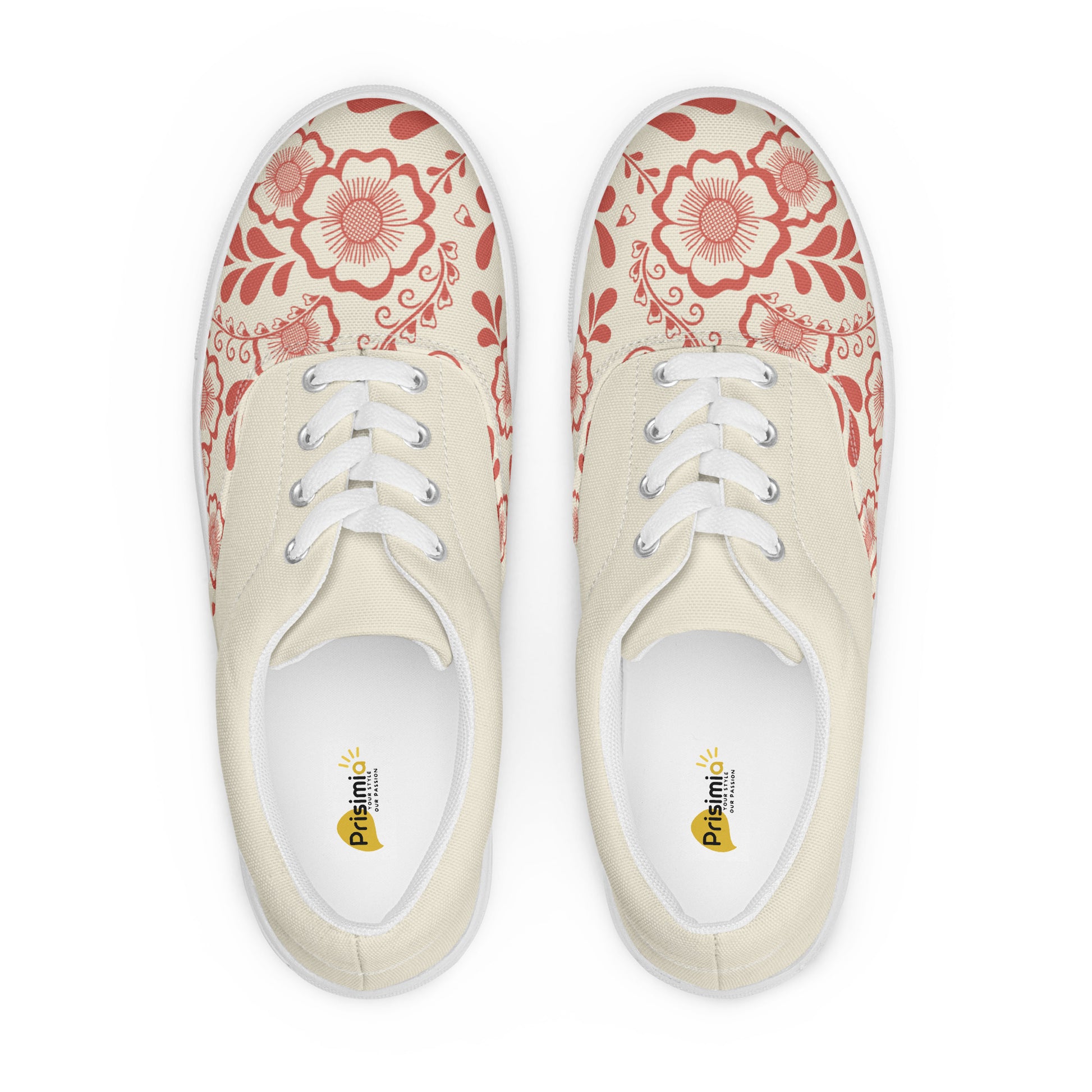 Prisimia Lace-up Canvas Shoes : Henna Bloom