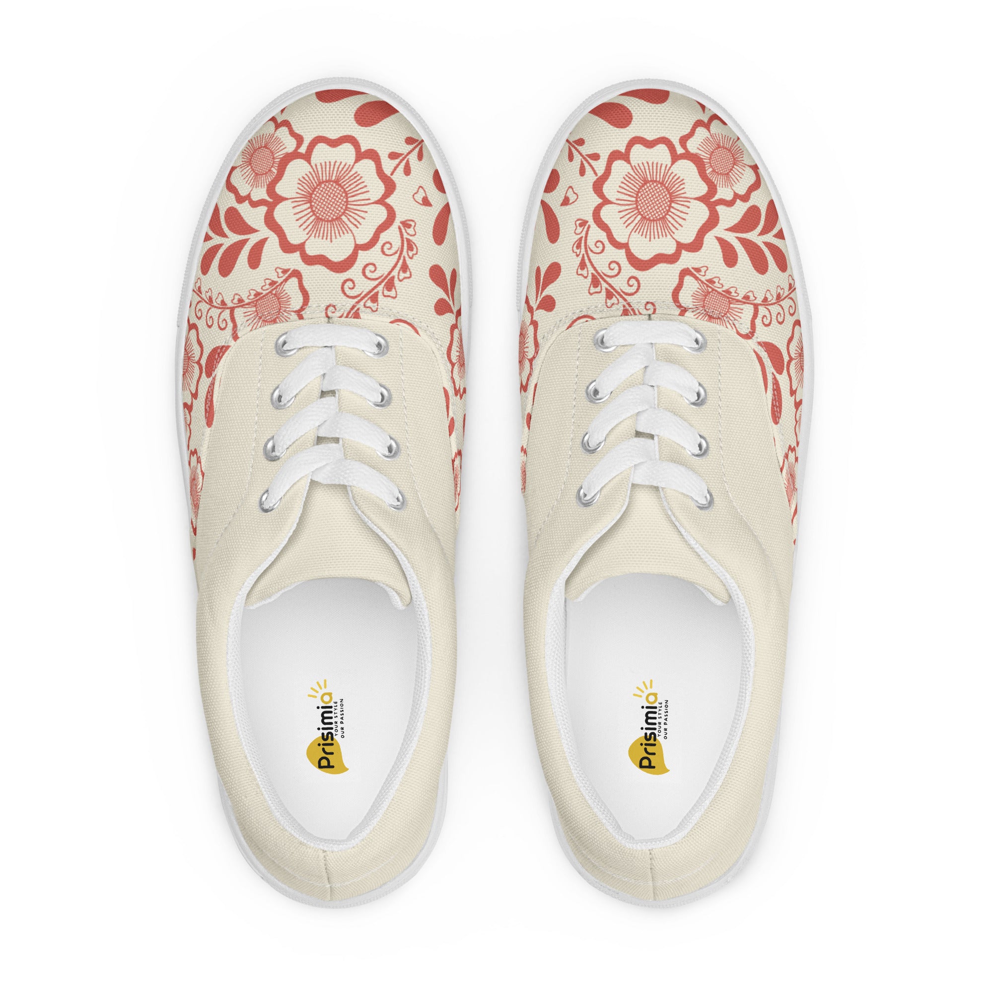 Prisimia Lace-up Canvas Shoes : Henna Bloom