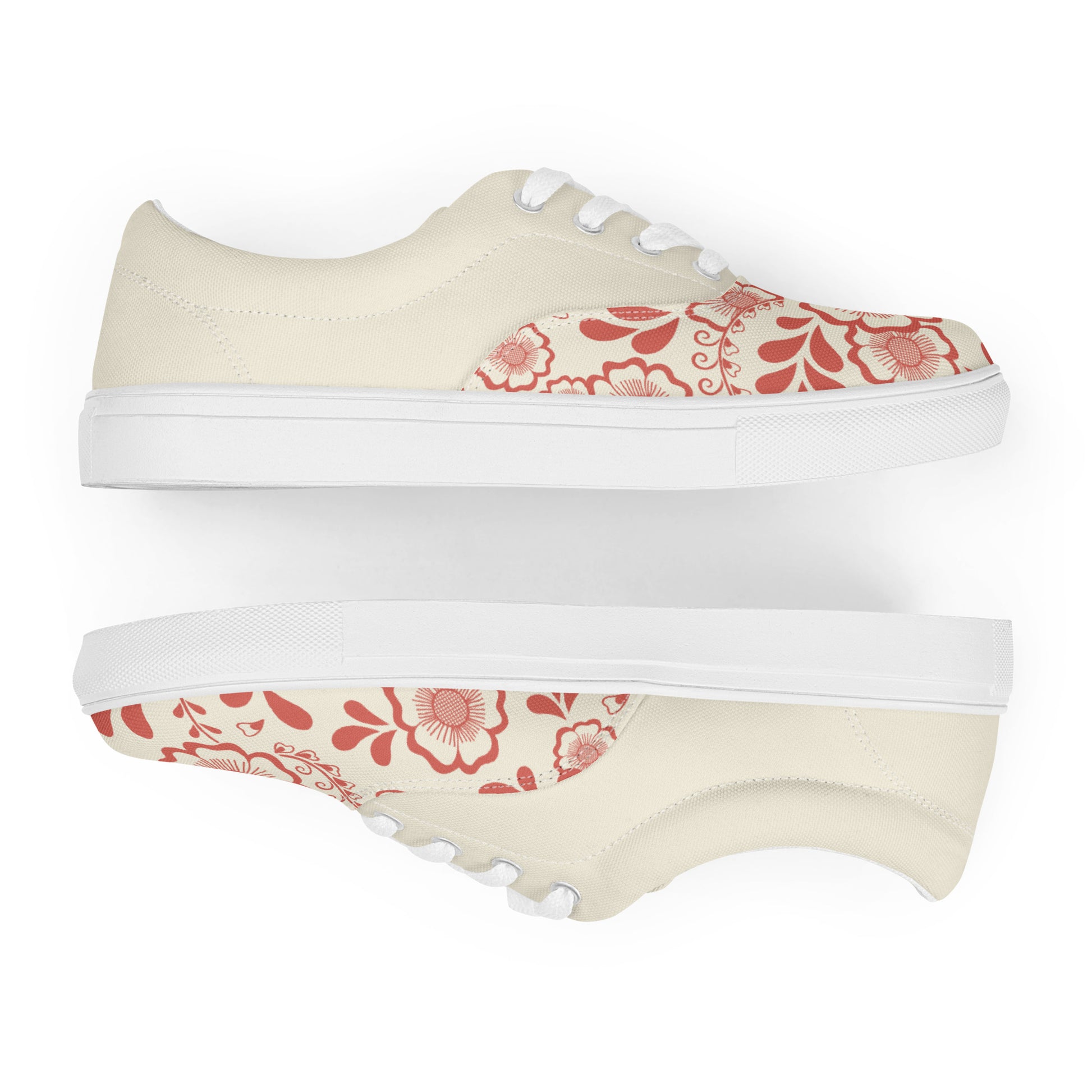 Prisimia Lace-up Canvas Shoes : Henna Bloom