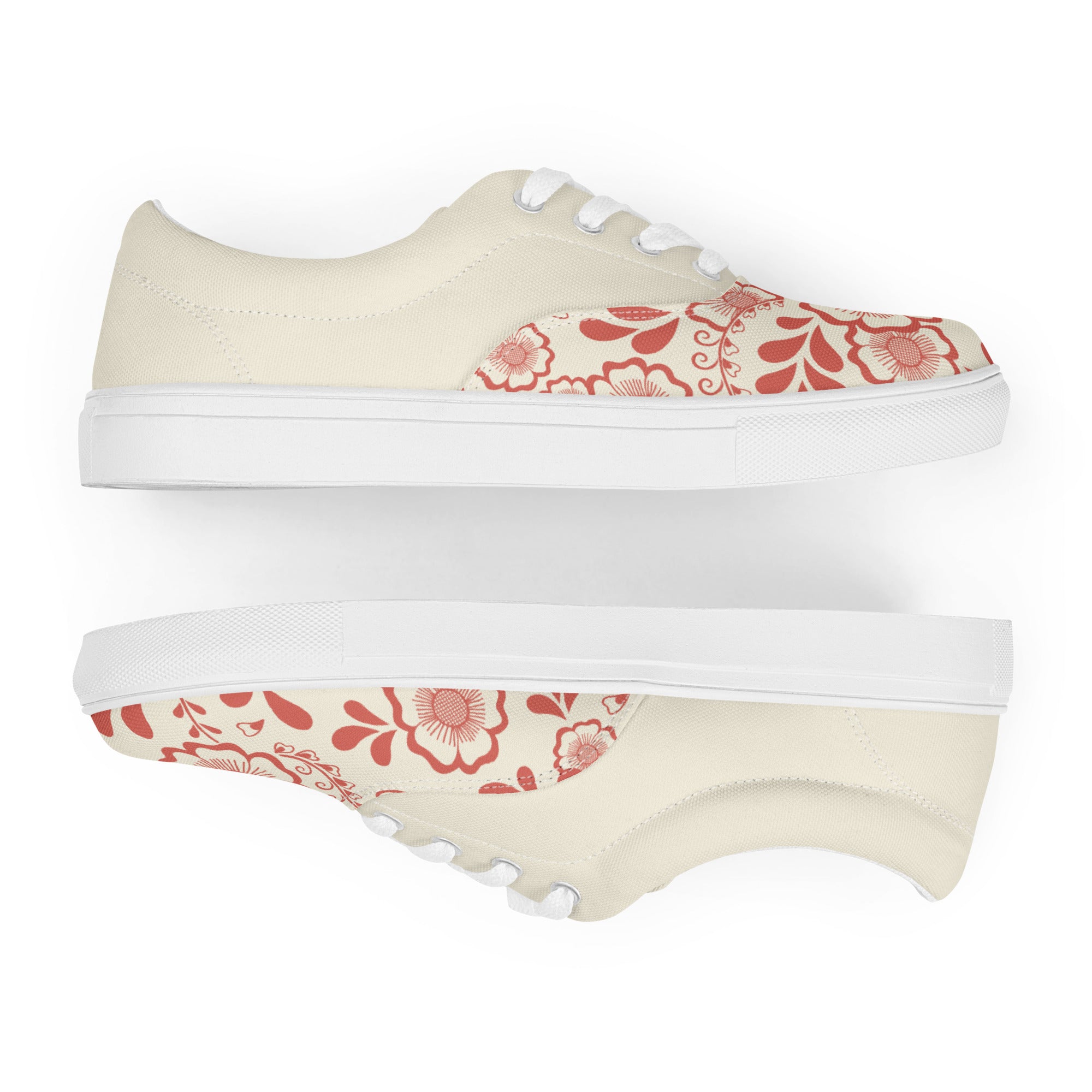 Prisimia Lace-up Canvas Shoes : Henna Bloom