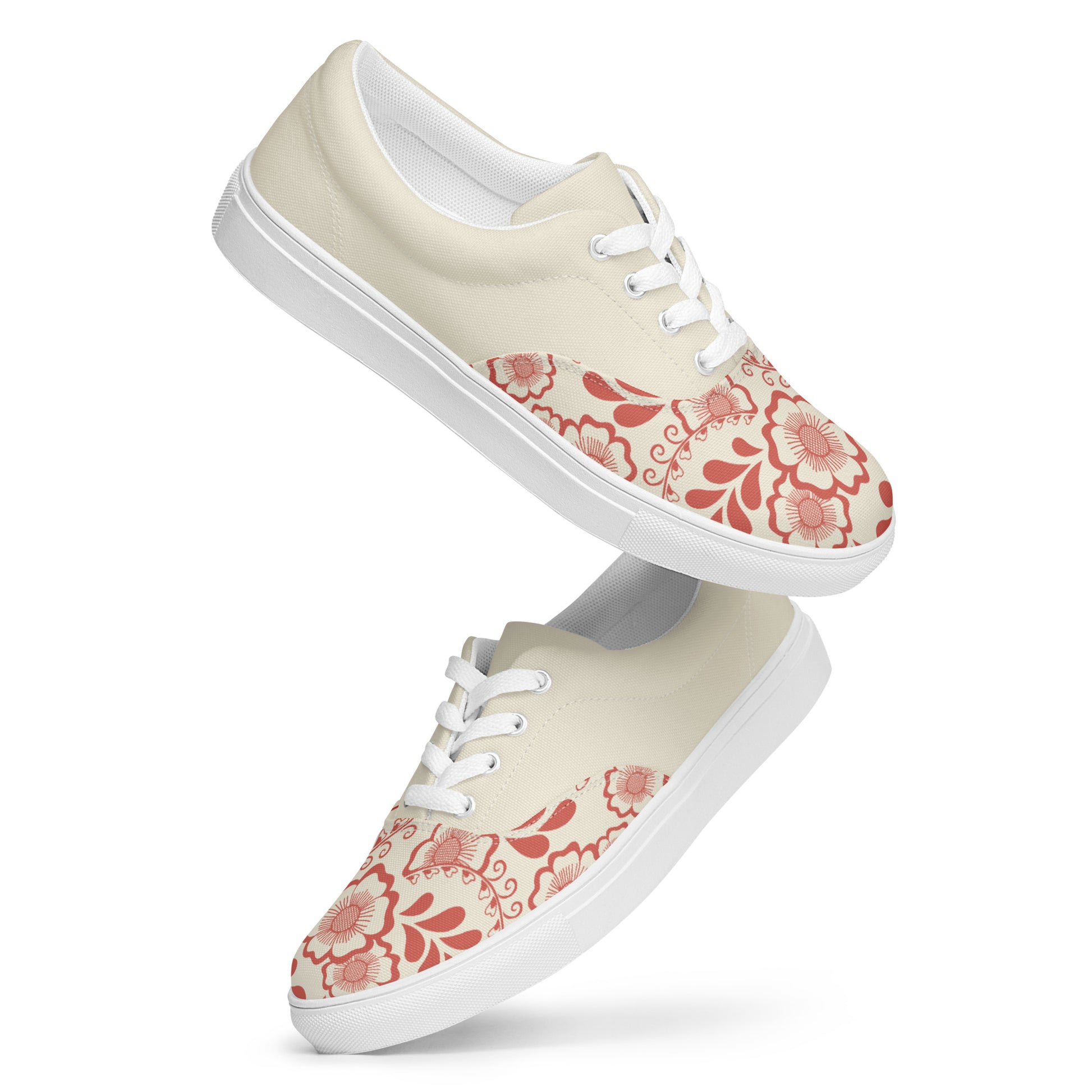 Prisimia Lace-up Canvas Shoes : Henna Bloom