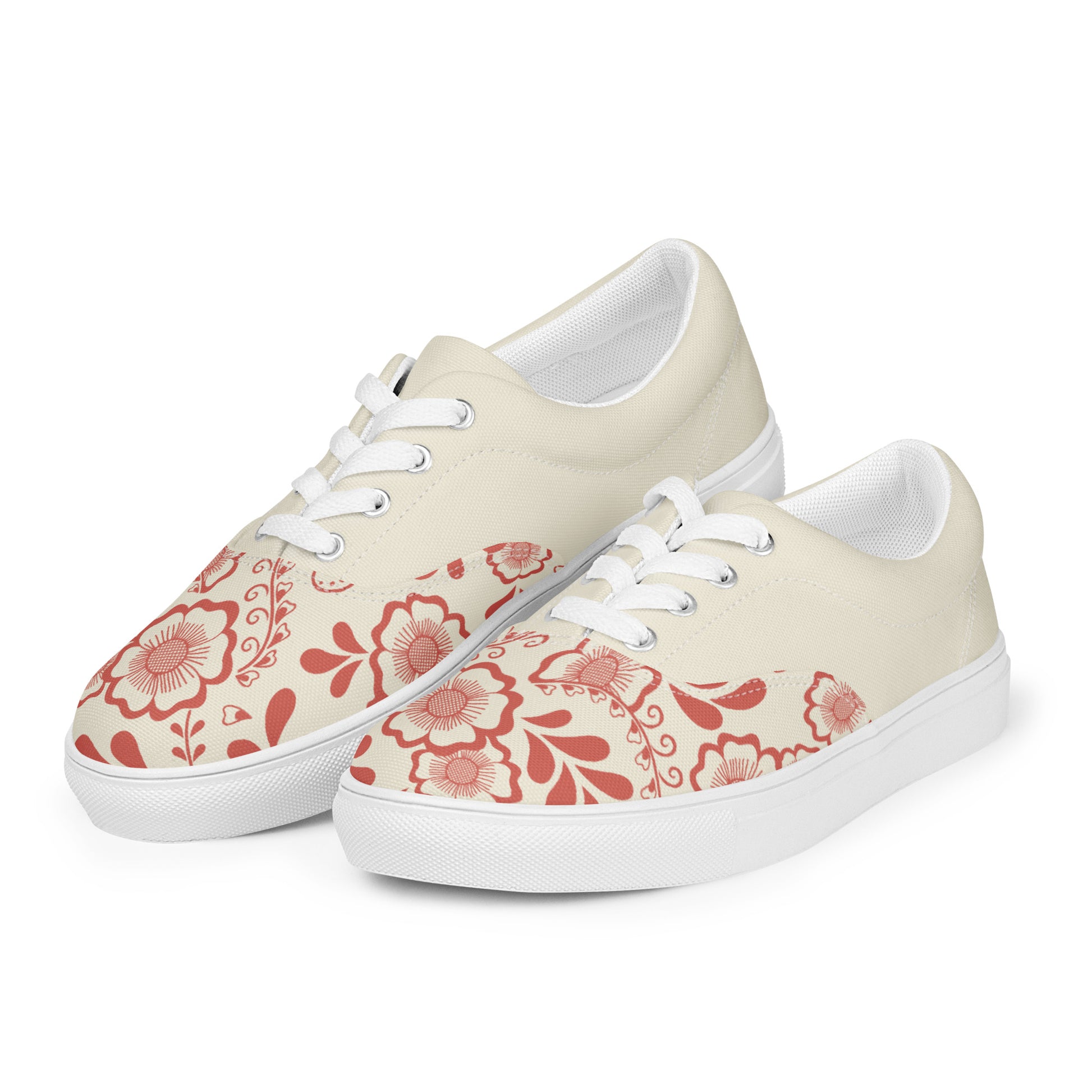Prisimia Lace-up Canvas Shoes : Henna Bloom
