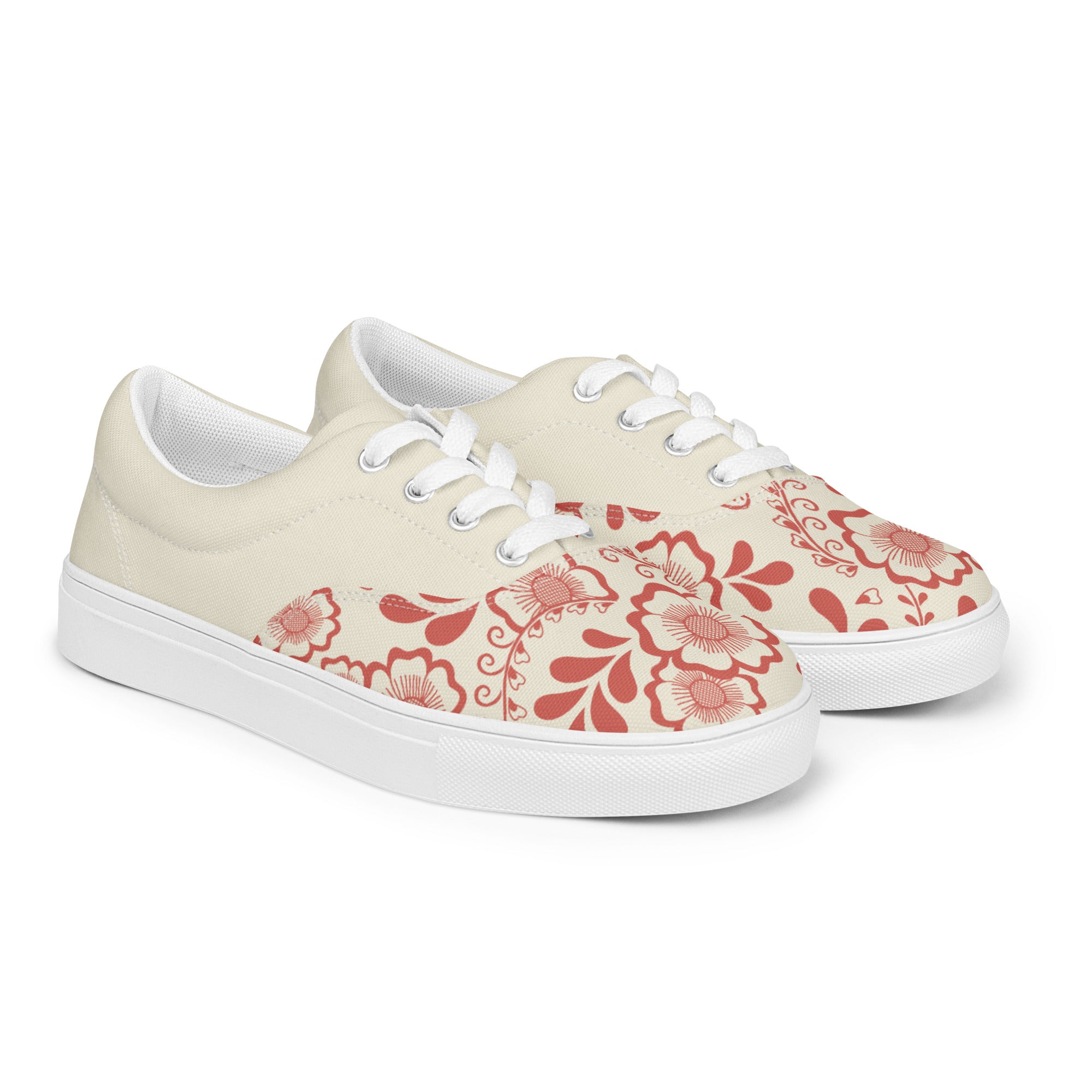 Prisimia Lace-up Canvas Shoes : Henna Bloom